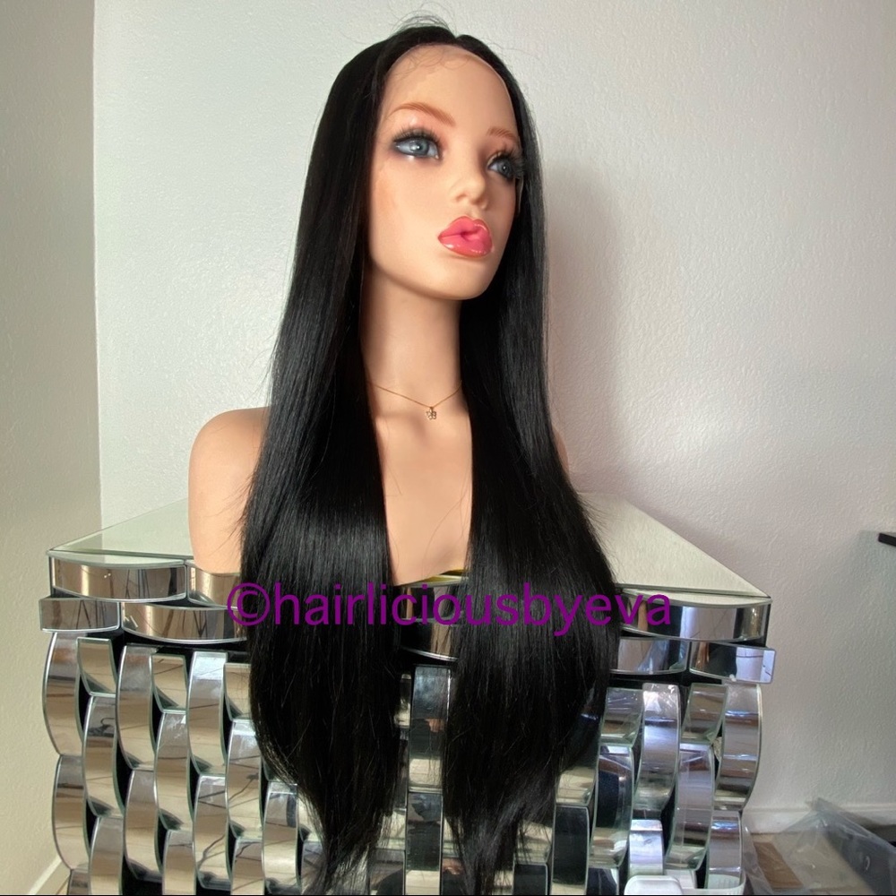 Black wig straight